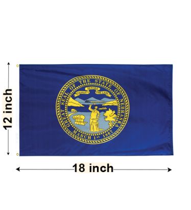 12"x18" Nebraska Nylon Outdoor Flag